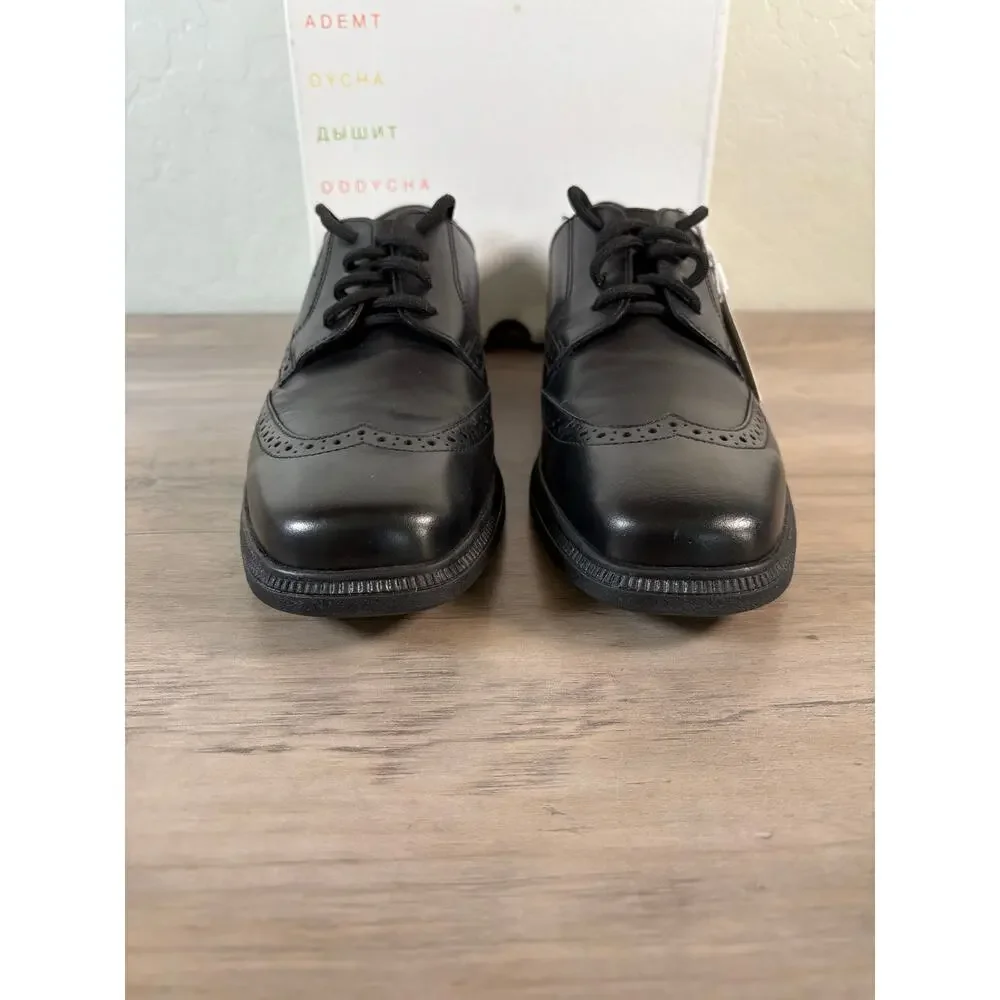 GEOX J Federico Black Patent Italian Leather Men's Shoes 6.5 EU 40 New‎ in Box
